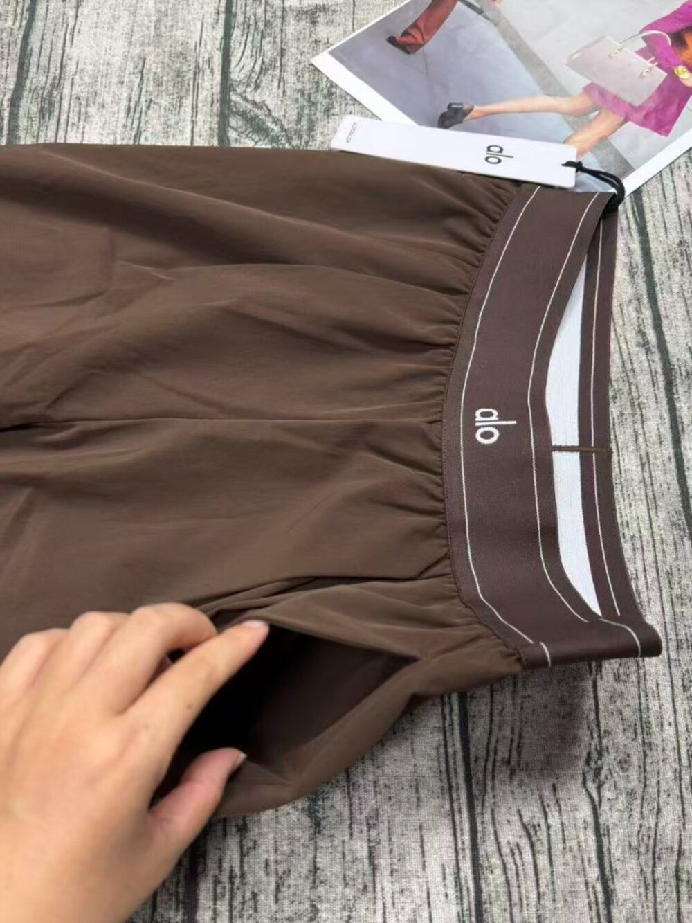 🎂ALO Yoga Suit Up Trouser Espresso (Regular 30")🤎Straight Leg Pants - Picture 5 of 8